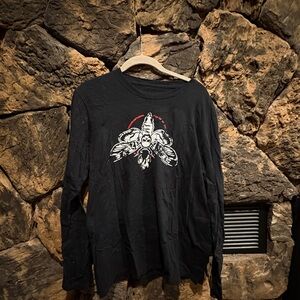 WWE BRAY WYATT FANATICS Black Long Sleeve Graphic Tee